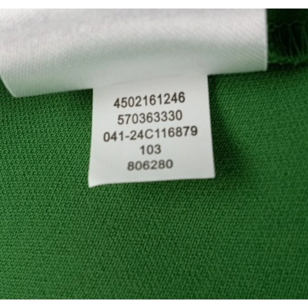 Chico's Wide Leg Crop Pants Kelly Green Eyelet Scallop Hem Sz 8 Preppy NWT $119 - Picture 11 of 14